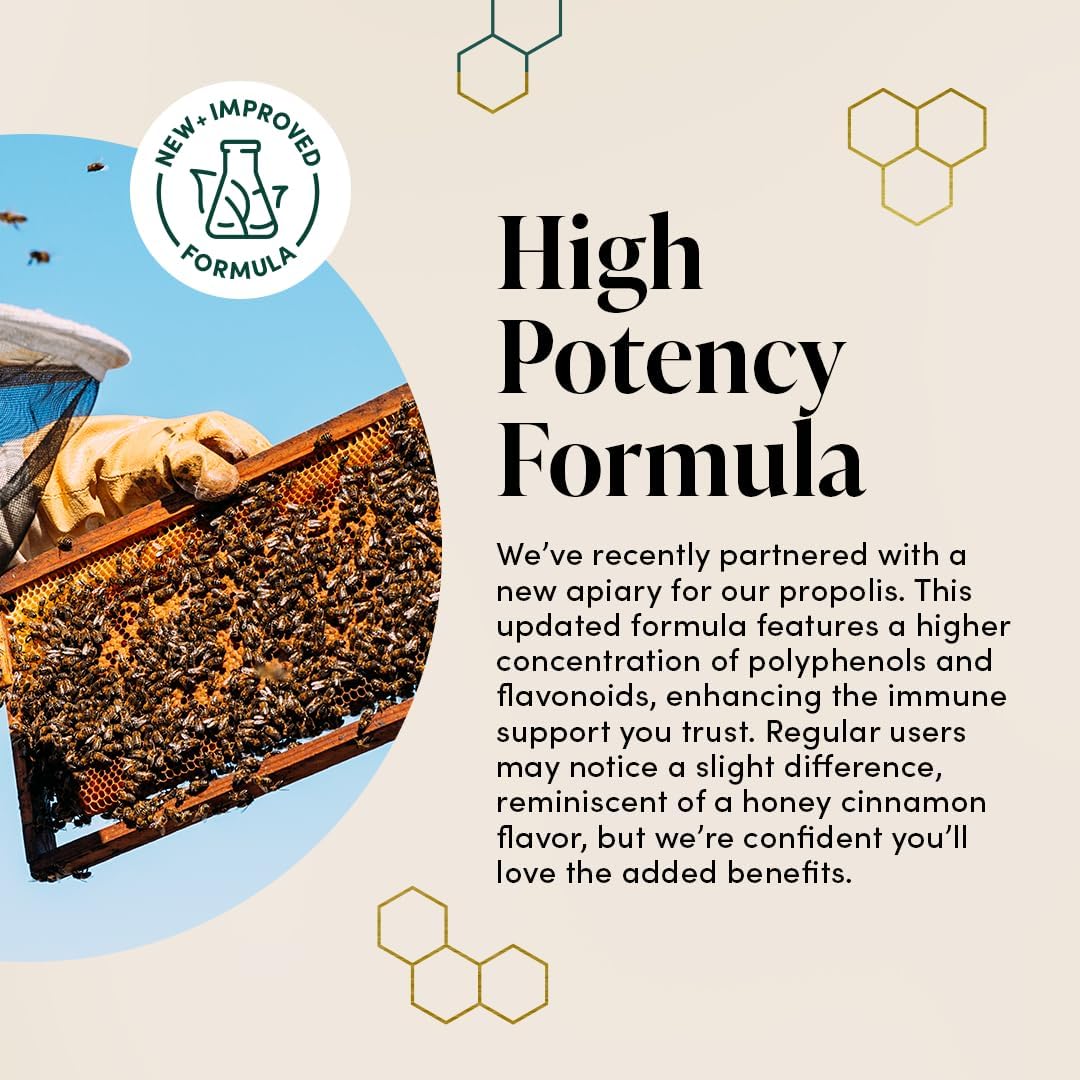 Propolis Throat Spray by Beekeeper's Naturals - 95% Bee Propolis Extract, Natural Immune Support & Sore Throat Relief - Antioxidants, Keto, Paleo, Gluten-Free (1.0 oz)(Pack of 1)