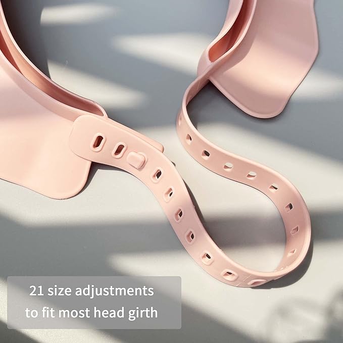 KOMIDK Baby Kids Shower Cap Shampoo Bath Bathing Hat Silicone Adjustable Washing Hair Shower Bathing Protection Shower Cap for Toddler, Baby, Kid, Children (Pink)