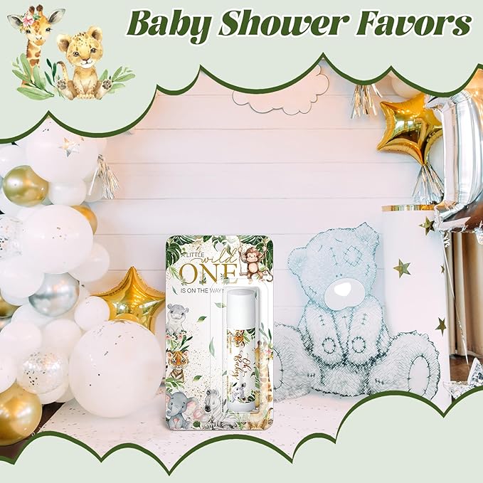 30 Pack Christmas Safari Baby Shower Games Prizes Party Gifts Bulk Lip Balms Favors for Winners Adults Guests Gender Reveal Favors Decorations Baby Shower Souvenirs Gift Bags Stocking Stuffers
