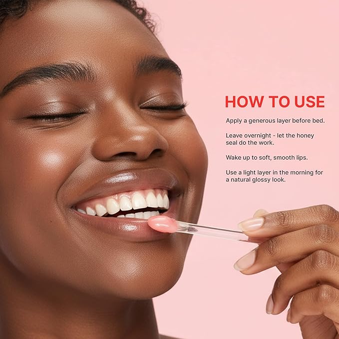 Jigott Korean Skincare Propolis Honey Lip Sleeping Mask – Nourishing Overnight Lip Treatment for Dry & Chapped Lips, K-Beauty Hydrating Lip Balm with Propolis Extract, Repairs & Softens Lips (20g)