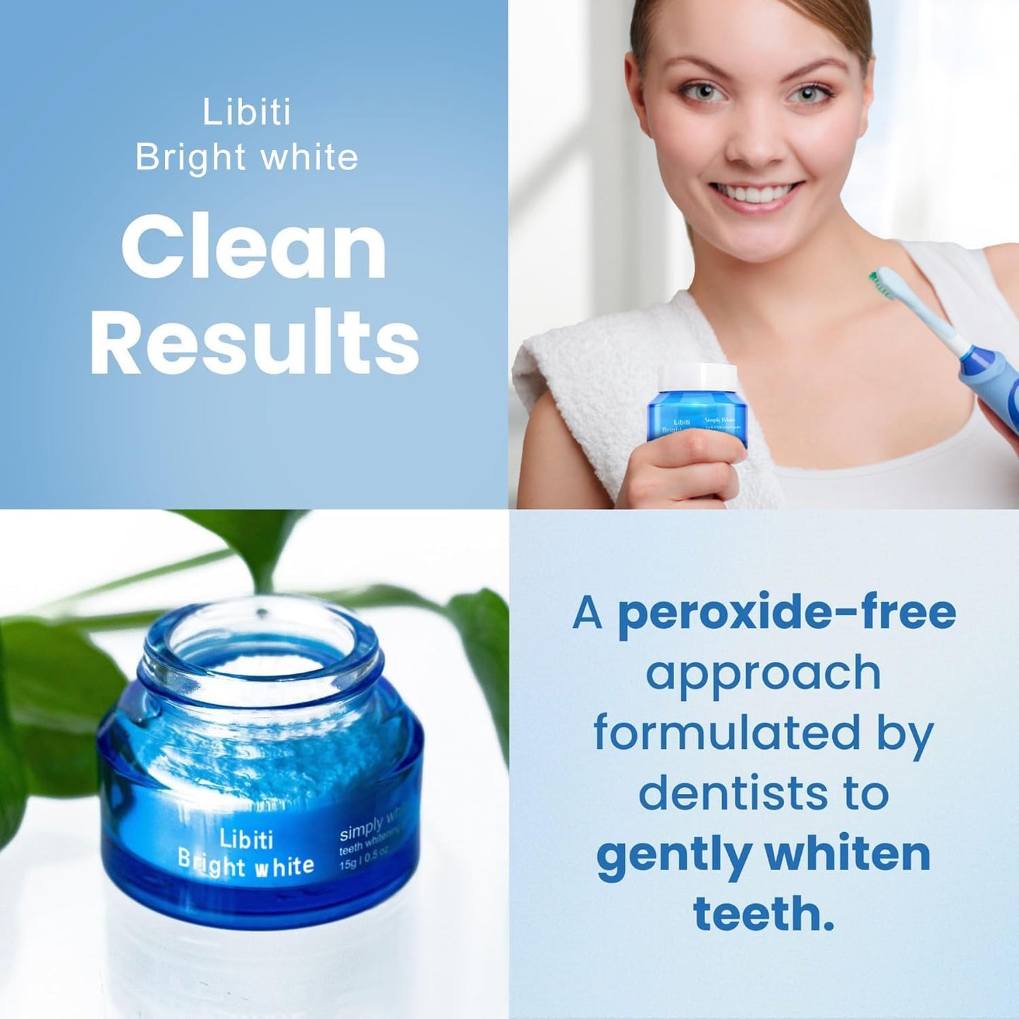 Teeth Whitening Powder Toothpaste, Brightening Whitening Powder, Removes Teeth Stains, Suitable for Tea Stains, Coffee Stains, Yellow Teeth Caused by Smoking