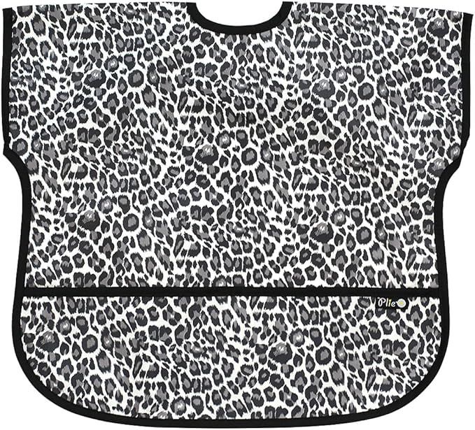 Short Sleeve Waterproof Bib for Toddlers – Easy Clean Feeding Apron for Mealtime, Daycare, Self-Feeding, Lightweight