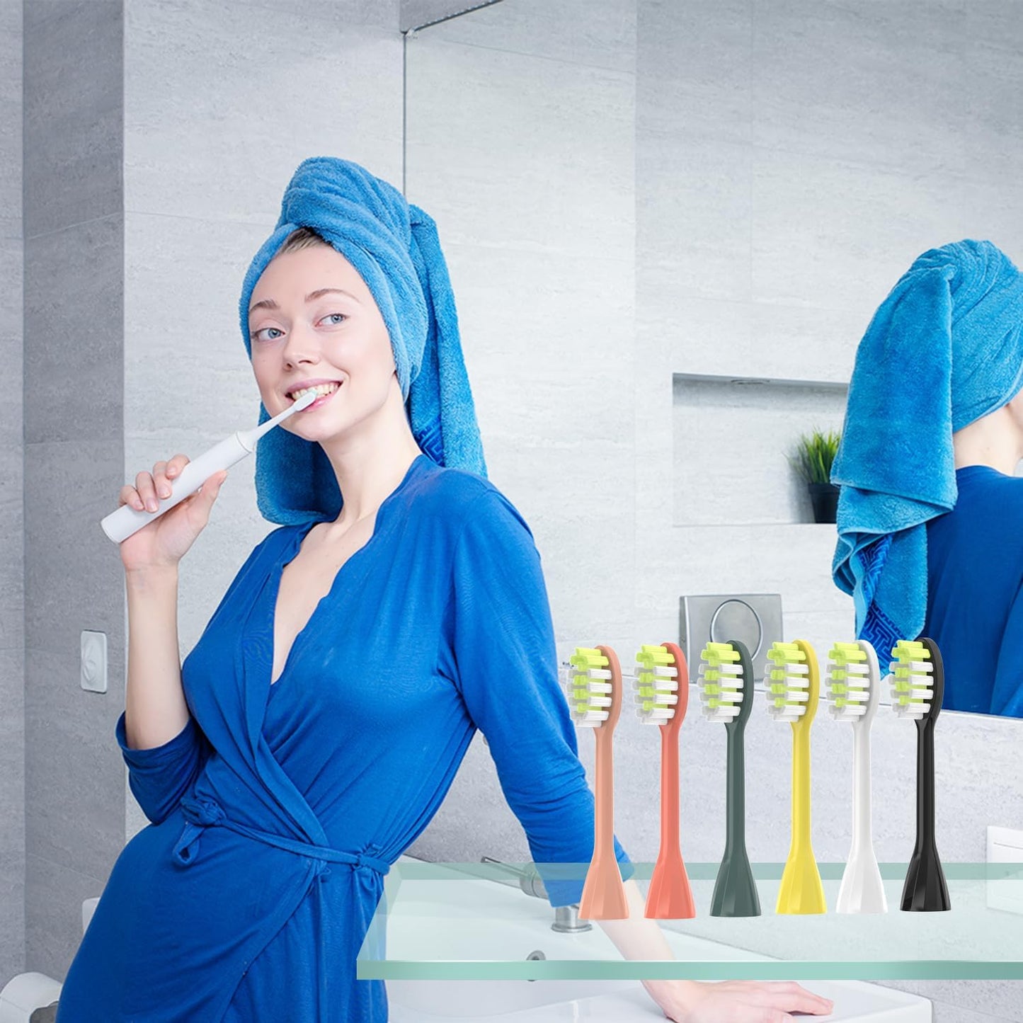 One Series Replacement Toothbrush Heads Pisonicleara Compatible with sonicare Philips One Series BH1022/03 HY1100/02 HY1102 (8-pc) Battery Brush, Mango Snow White Travel Refill (one-sage)