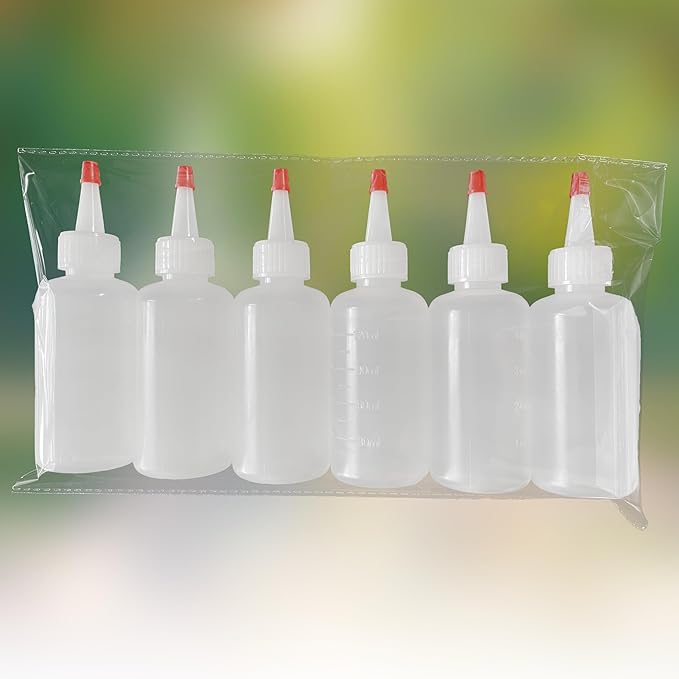 Plastic Squeeze Bottles with Red Tip Cap, 4 Oz Squirt Bottle For Ketchup, BBQ, Sauces, Syrup, Condiments, Oil, Pancake, Cookie Decorating, Dressings, Travel, Camping, Lab, Arts and Crafts (1)