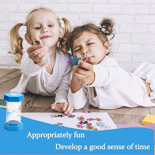 30 Minutes, Sand Timer, Hourglass Sand Timer, Kitchen Timer Digital for Cooking, Clock Timer, for Games, Classroom, Kitchen, Toothbrush Timer, Decoration, Blue