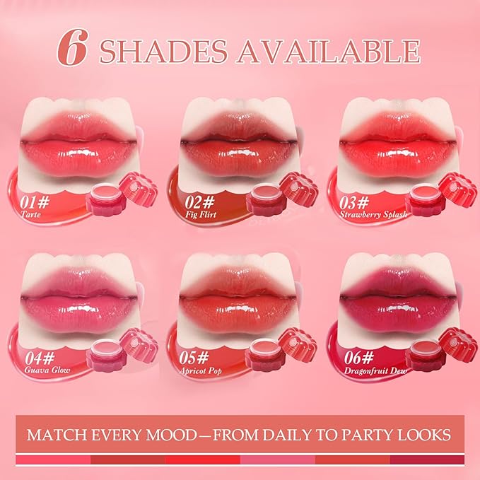 Lip Jam Pudding Pot - Multi-Use for Lips & Cheeks, Plumping & Non-Sticky Lip Gloss, Glossy Finish, All-Day Wear, Non-Drying & Blendable Formula, Natural Lip Tint and Cream Blush (0.12 fl.oz)