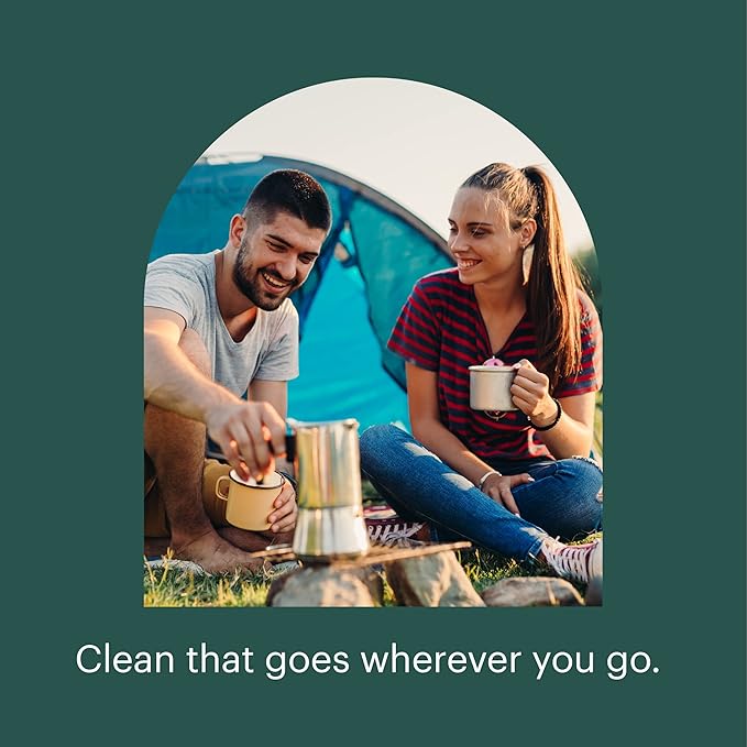 Brondell GoSpa Advanced Portable Bidet for Travel–Pop-Up Nozzle System –High-QualityCompact Bidet with Discreet Travel Bag for Convenient Storage–500mL, Green