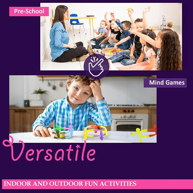 MAGMEN Magnetic Fidget Toys 5-Pack - Travel Entertainment for Kids Ages 3+ | STEM Sensory Toys for Airplane, Car Trips & Quiet Play.