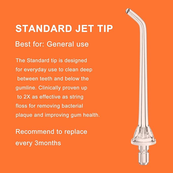 Replacement Tips for Bitvae C2/C5/C6 Water Flosser, Replacement Heads Oral Irrigator Jet Tips with Storage Case Only CompatibleC2/ C5/C6 Water Flosser