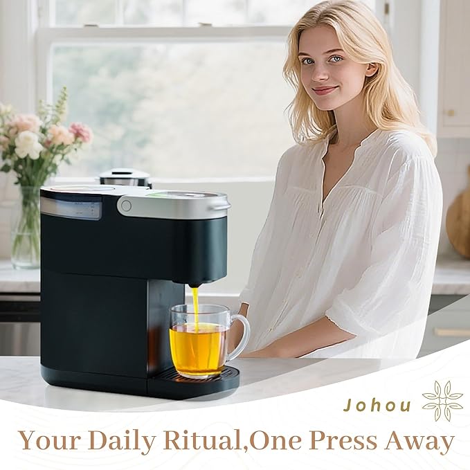 Johou Peppermint Herbal Tea Pods, Compatible with All K-Cup Brewers & Keurig 2.0, 24 pods, Caffeine Free