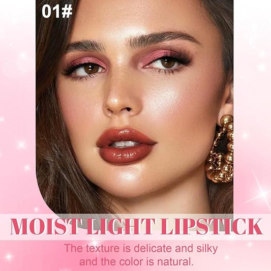 2Pcs Brown Honey Tinted Lip Stain Lip Balm Lip Gloss Lipstick, Sheer Hydrating Lip Stains Tint, Moisturizing Lip Color for All Skin Tones, Nourishing Lip Balm with a Hint of Natural Black Cherry Tint