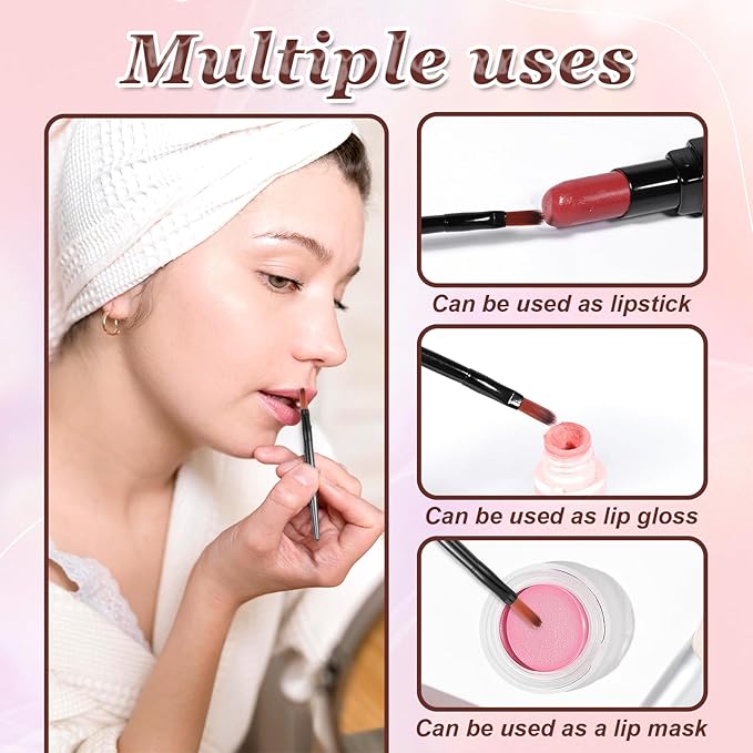 120Pcs Disposable Lip Brushes for Lipstick Brush Applicator Lip Applicators Lips Makeup Brushes for Concealer Eye Shadow Eyebrow Foundation Blending Cosmetic Tool