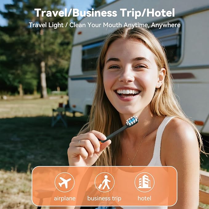 70Pack Disposable Toothbrush with Toothpaste All-in-One Oral Care Prepasted Individually Wrapped 5-in-1 Mini Toothbrush with Toothpick, Flosser, Tongue Cleaner, Perfect for Travel & On-The-Go (70P)