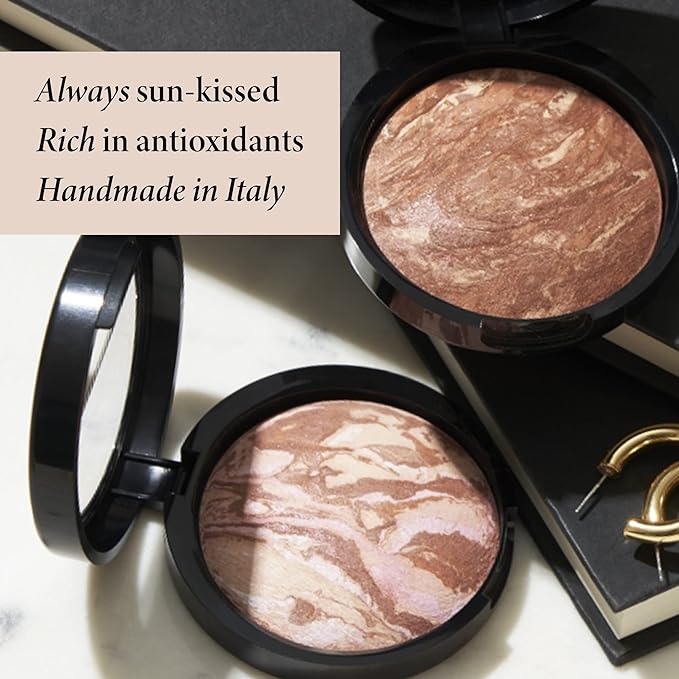 LAURA GELLER NEW YORK Baked Bronze-N-Brighten Bronzer Powder - Deep - Natural Bronze Glow