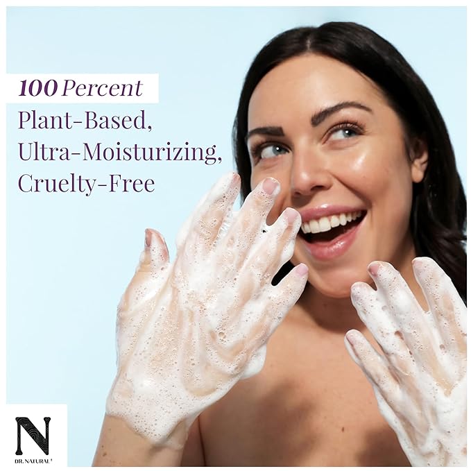 Dr. Natural 3-in-1 Tear-Free Baby Plus Kids Soap - Head-to-Toe Baby Soap and Shampoo - Sensitive Skin Moisturizing Body Wash - Rosewater - 16 oz.