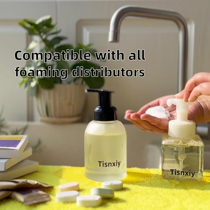 Foaming Hand Soap Tablet Refills - 12 Count- 96 fl oz total (12x 8 fl oz) - Eco-Friendly Foaming Hand Soap Refill - Gentle on Hands, Kind to Earth - Lavender