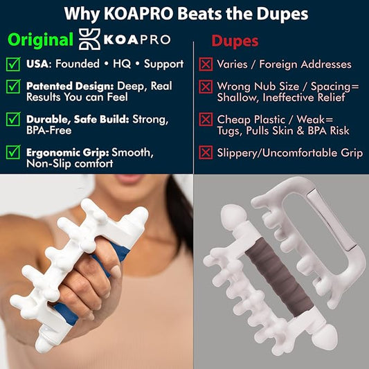 KOA KOAPRO Cellulite & Fascia Massage Tool – Massage Tools for Deep Tissue, Trigger-Point, Self Massage Tools for Back, Neck & Legs; Supports Flexibility, Mobility & Whole-Body Care