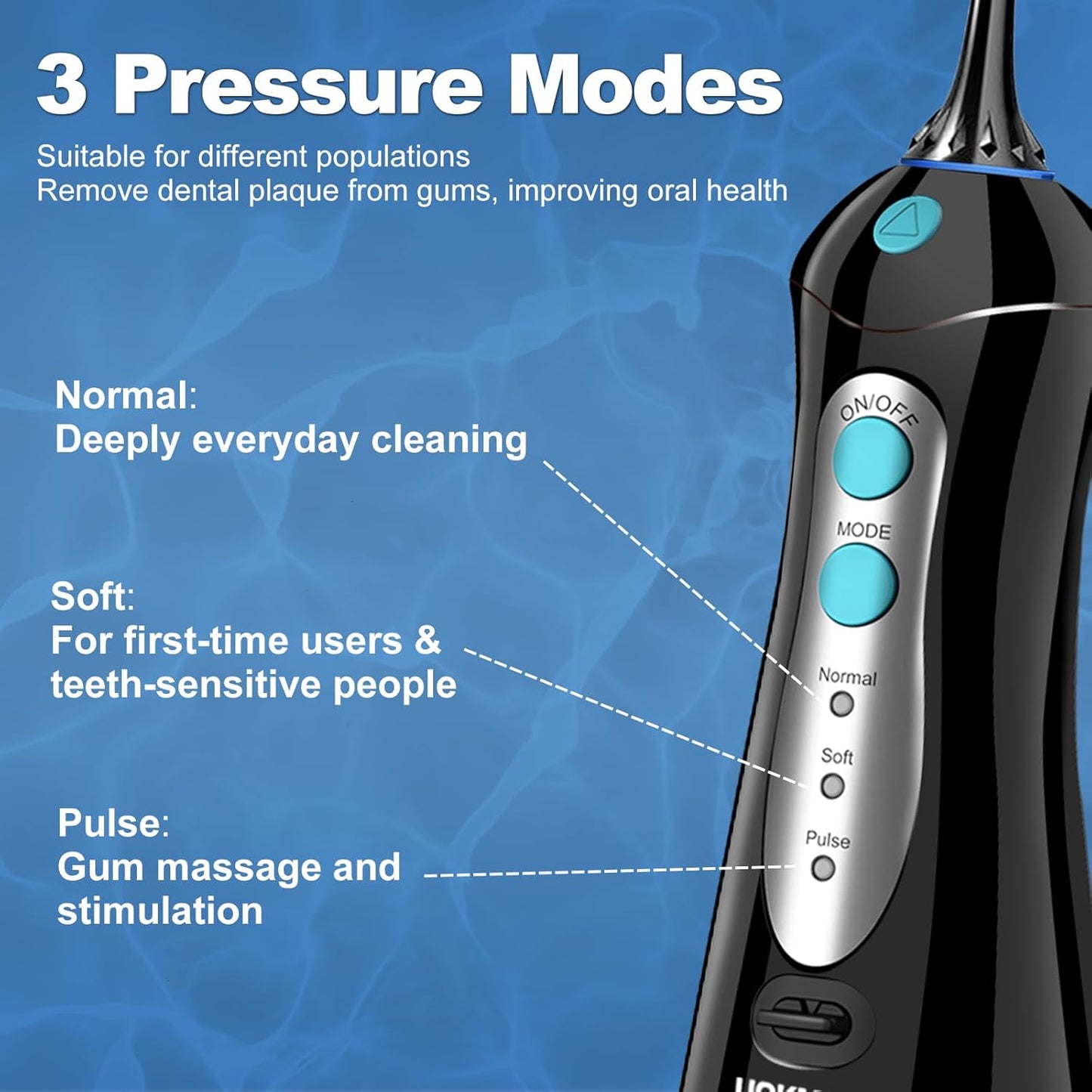 Travel Water Flosser Cordless for Teeth: Adults Dental Oral Irrigator for Braces Portable Flossers Cleaning Picks