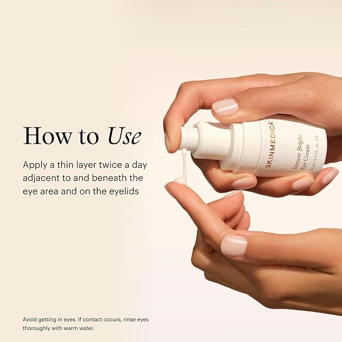 SkinMedica Instant Bright Eye Cream - Our Age-Defying Under the Eye Cream Instantly Improves Eyes’ Appearance, Including Dark Circles, Sagging, Puffiness and Lines, NEW PACKAGING, 0.5 Oz