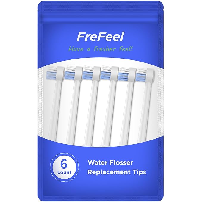 Replacement Heads for Waterpik, Replacement Picks for Water Pik Water Flosser (6 Toothbrush Tips)