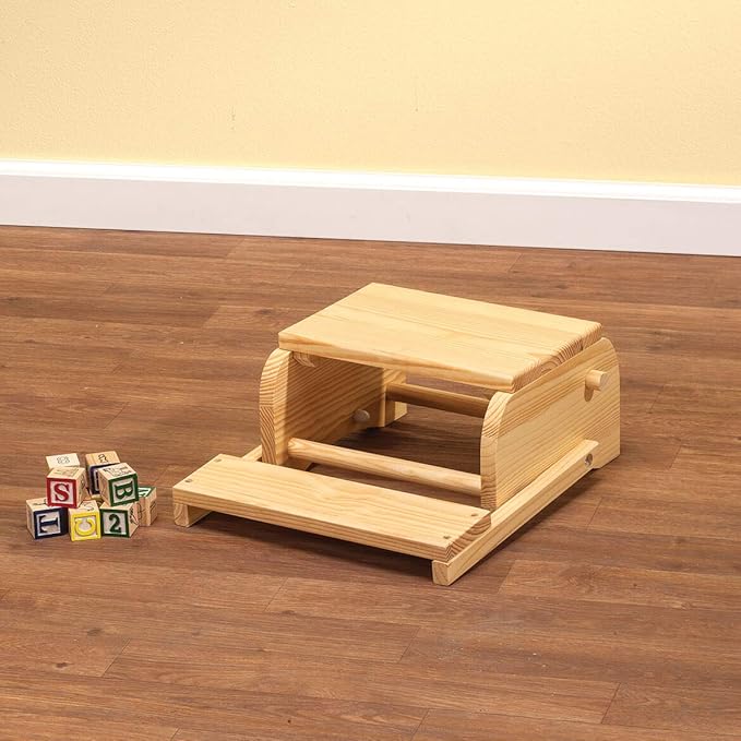 Custom 2-in-1 Children's Step Stool and Chair, Customized with Kid’s Name, Ballerina Design