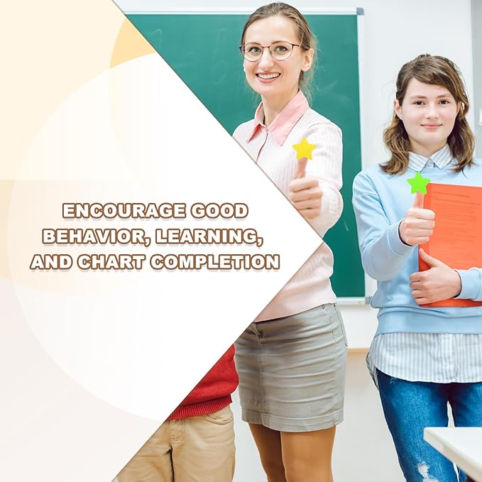 PATIKIL Star Stickers Roll 1 Inch(25mm), 1000pcs Reusable Self-Adhesive Star Labels for Reward Behavior Chart Teachers Business Decorating Wedding DIY Crafts, Orange