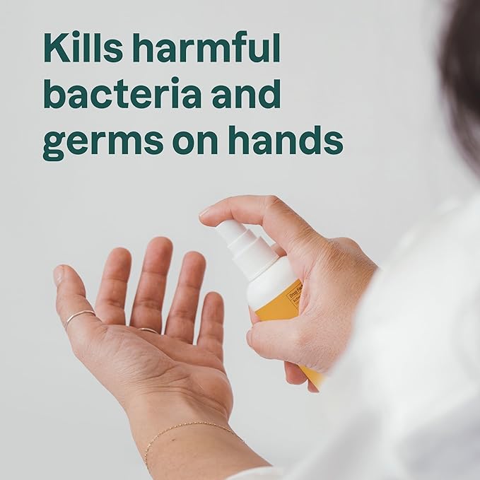 ATTITUDE Hand Sanitizer Spray, EWG Verified, Kills Germs & Bacteria, Vegan & Plant-Based, Safe for Adults & Kids, Orange Blossom & Eucalyptus Scent, 3.38 Fl Oz (Pack of 6) (Spray Bottle)