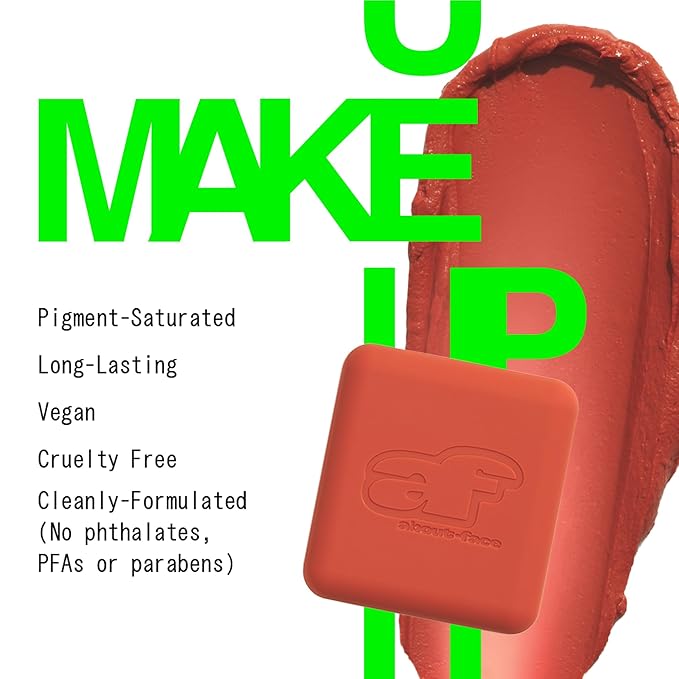 about-face Cheek Freak Blush Balm – Buildable Cream Blush with Hyaluronic Acid & Meadowfoam Seed Oil – Vegan, Cruelty-Free, Clean Beauty – 0.35 oz (Cowgirl – Terracotta)