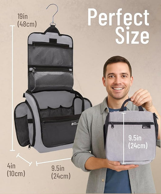 DD D&D Wanderlust D&D Hanging Travel Toiletry Bag for Men and Women – Cosmetics, Makeup and Toiletries Organizer Kit with 10 Compartments