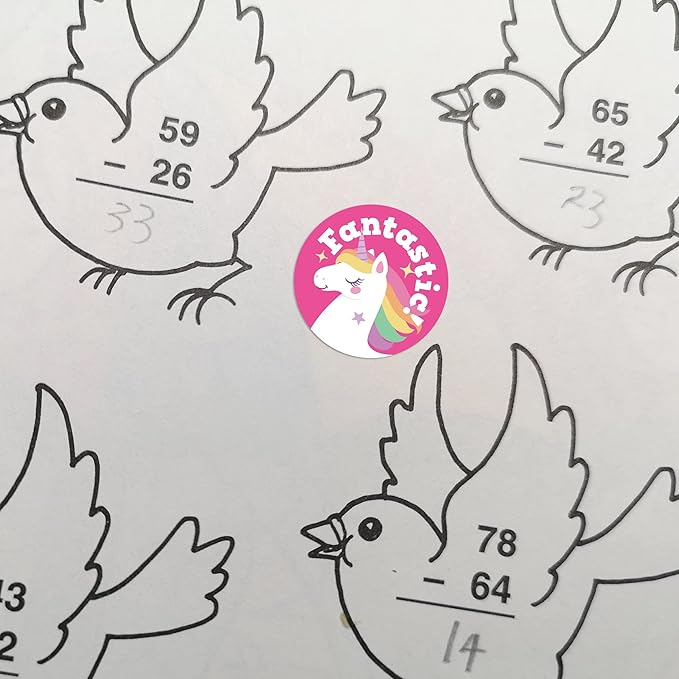 Gooji Small Reward Stickers for Kids, 1008 Pc. Sticker Pack for Teachers, Classroom, Motivational Class Supplies for Students, Boy Girl Toddler Good Job Incentive Behavior School Chart, 1” Round