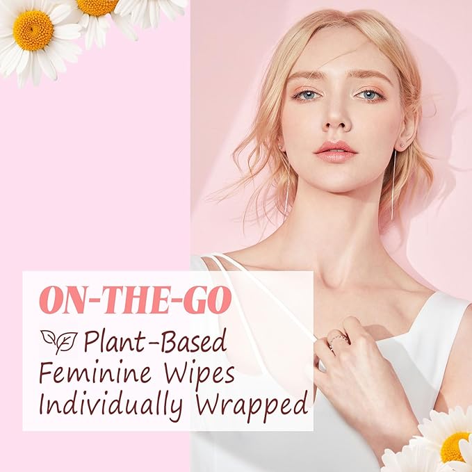 Feminine Wipes Individually Wrapped, Flushable Wipes Travel,Travel Wipes for Women,Feminine Care Wet Wipes Travel Size Vaginal Wipes for Adult, Girl and Homeless 150