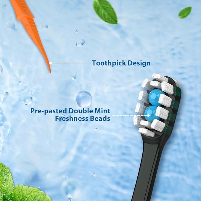 40Pack Disposable Toothbrush with Toothpaste All-in-One Oral Care Prepasted Individually Wrapped 5-in-1 Mini Toothbrush with Toothpick, Flosser, Tongue Cleaner, Perfect for Travel & On-The-Go (40P)