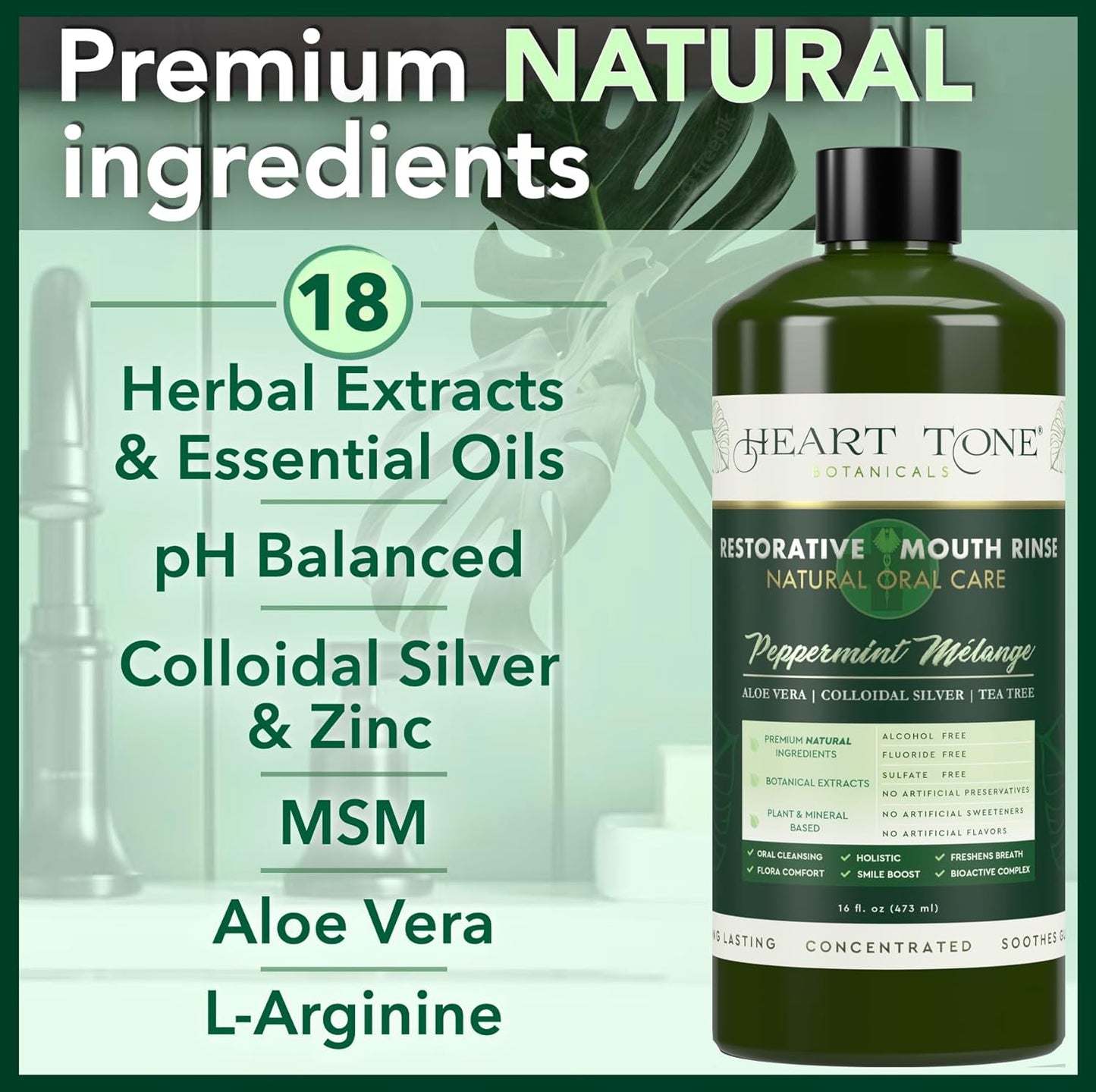 Holistic Oral Care Bundle – Living Crystal Hydroxyapatite Toothpaste + Nano Silver Mouthwash | Natural Mineral-Based Oral Care | Alcohol-Free & Mint Fresh