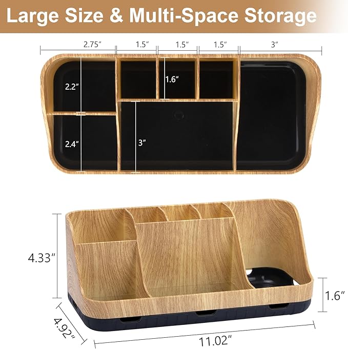 Bathroom Organizers and Storage - Detachable 7 Slots Kids Electric Toothbrush and Toothpaste Holde Drainage for Bathroom Accessories Organization Counter Vanity Storage