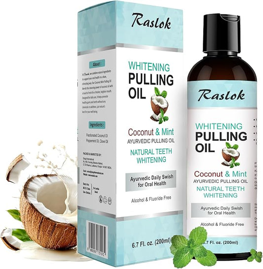 Coconut Oil Pulling, Fresh Breath and Whitening Mouthwash | Healthy Teeth & Gums, Alcohol Free, 6.7 fl. oz. (200ml)