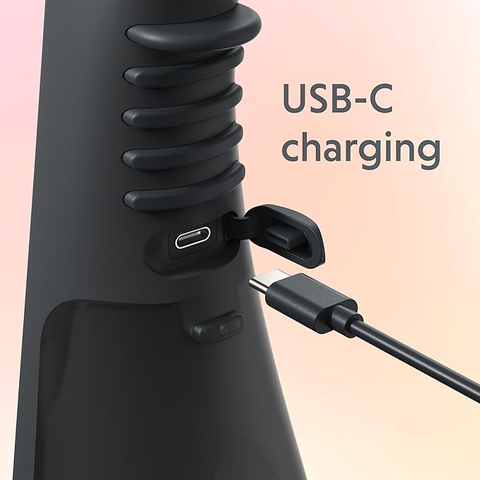 Ordo Water Flossers for Teeth, Cordless IPX7 Waterproof Oral Irrigator, 3 Pressure Settings, Portable, Rechargeable Electric Sonic Flosser, Dental Professional Recommended, Charcoal Grey