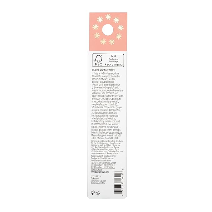 Pacifica Hydrating Lip Balm Gift Set – Flavored Lip Balm Glow Baby Tangerine, Wake Up Beautiful Lavender Lemon & Vegan Collagen Vanilla Trio, 3-Pack