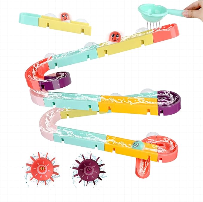 33 PCS Bath Toys for Toddlers and Babies, Bathtub Toy Set with Shower, Rubber Ducks, Floating Toys, Great Christ Gift for Kids