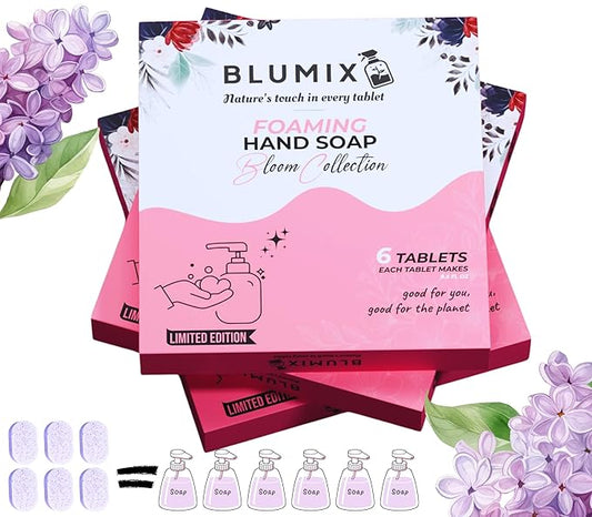 Foaming Hand Soap Tablet Refill – 6 Pack | Lilac Scent | Eco-Friendly, Non-Toxic, Plastic-Free, Zero Waste, Just-Add-Water | Safe for Kids, Home & Travel (Lilac)