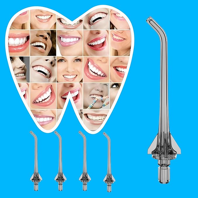 Replacement Heads for COSLUS Water Flosser, Water Flosser Replacement Tips Oral Irrigator Jet Tip Only Compatible COSLUS C20 (F5020E), E40 (WFP14), C31 (F5023), C50, and C51（Black）