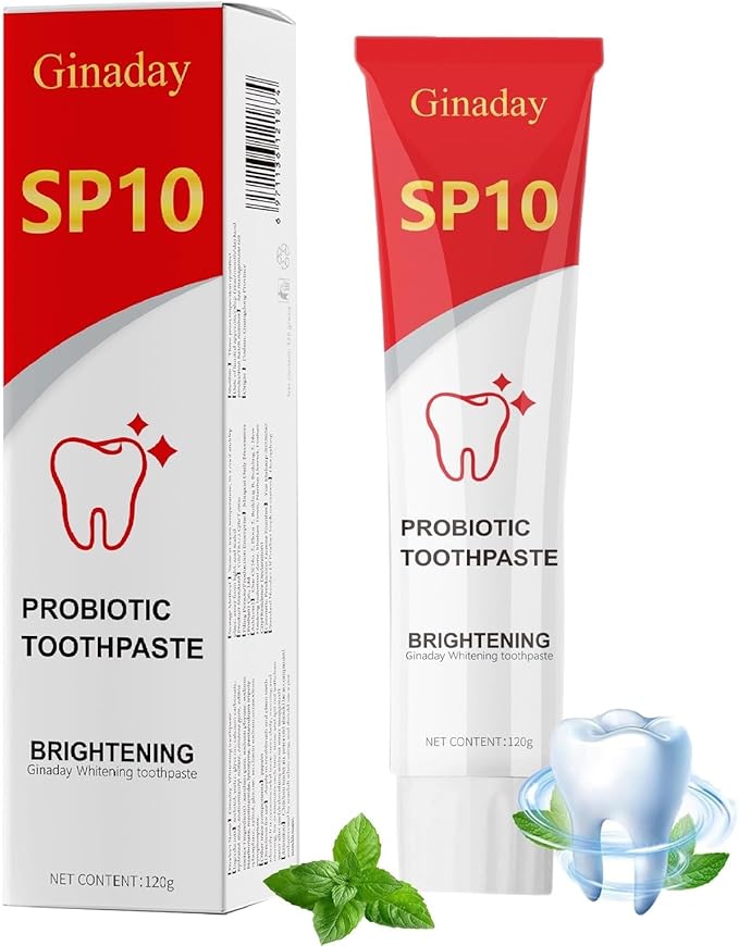 SP10 Probiotic Toothpaste, Deep Cleaning Care Fresh Breath Ultra Whitening SP10 Toothpaste.(1Pcs)