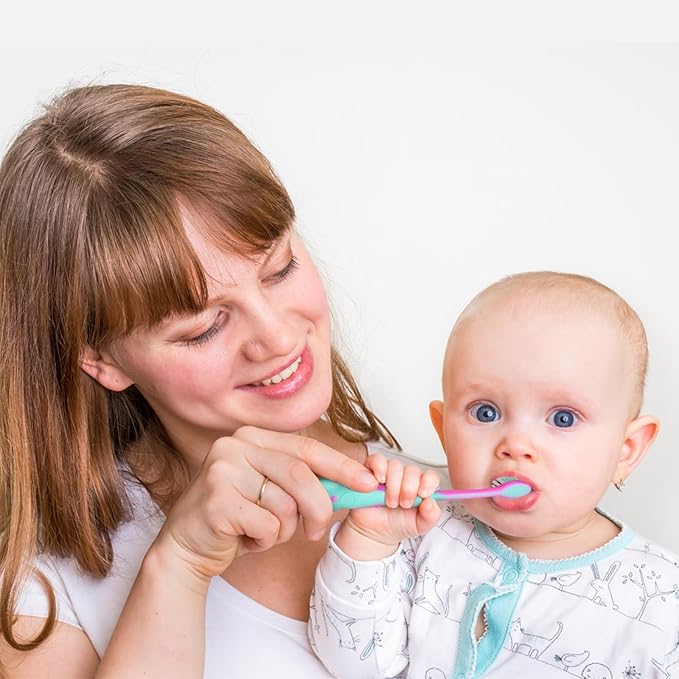 Newday Kids toothbrushes 6 Pack Set Soft Bristles Fun Lovely with Suction Cup, Includes Travel Covers, Animal toothbrushes for Kids Boys & Girls, Toddlers &Children Teeth Age 3+