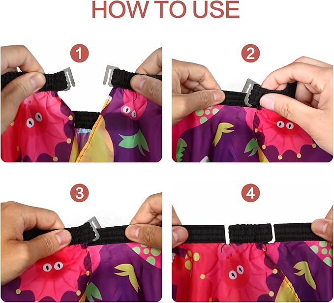 Kids Hair Cutting Cape (2 Pack) Professional Children Salon Barber Apron for Boys and Girls