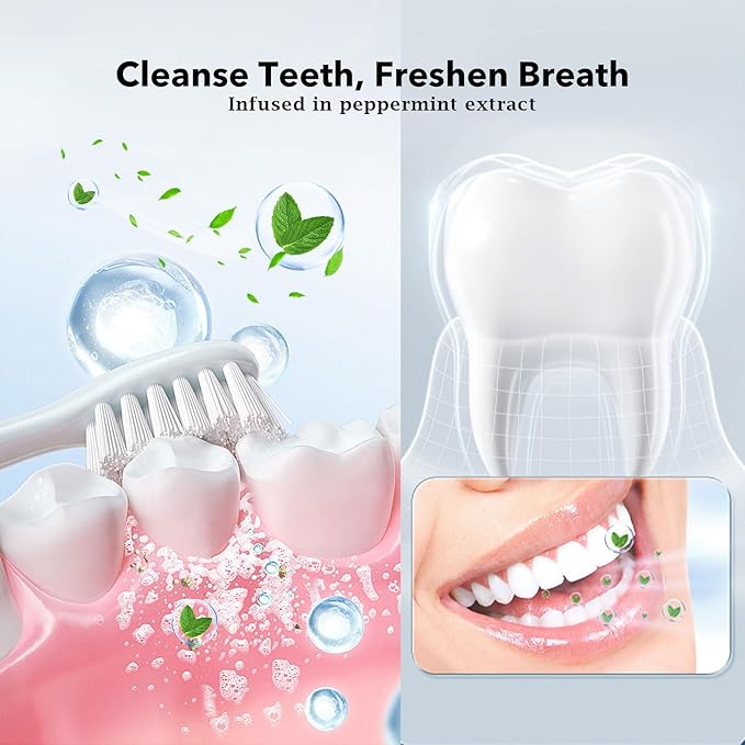 Color Corrector Purple Toothpaste for Teeth Whitening, Fresh Breath, Remineralizing, Xylitol Toothpaste, Enamel-Safe, Fluoride & Plastic Free, 2.11 Oz/60G