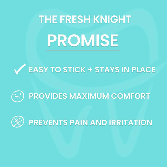Fresh Knight Braces Wax. Dental Wax for Braces & Aligners - Premium Orthodontic Strips Food Grade (Multicolor)