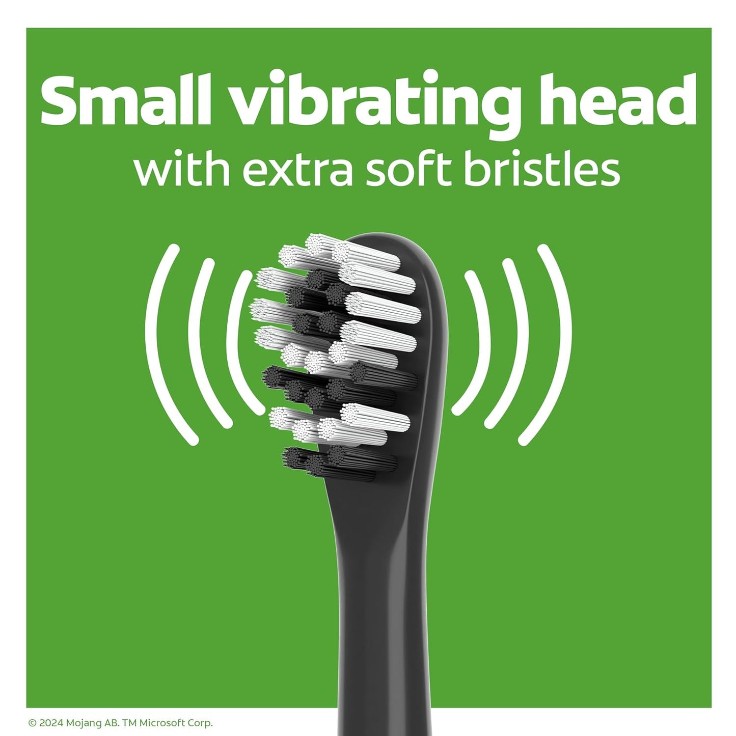 Colgate Kids Battery Powered Minecraft Toothbrush, Extra Soft Kids Battery Toothbrush with 1 AA Battery Included, Made for Ages 3 and Up, Features Easy On and Off Switch, Flat Lay Handle, 1 Count