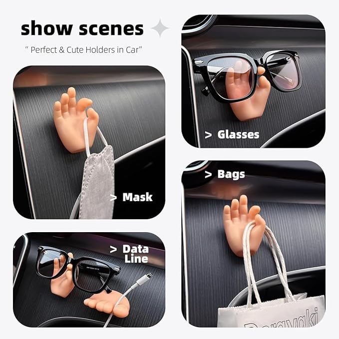 2 Pack Rain Boot Toothbrush Holder Silicone Cute Organizer for Your Bathroom Perfect Toothbrush Holder for Children,Safety Razor Stand Multi Purpose Bathroom Accessory (OK Small Hand)