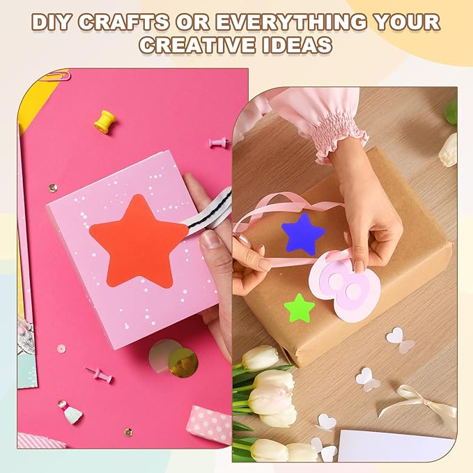 PATIKIL Star Stickers Roll 1 Inch(25mm), 1000pcs Reusable Self-Adhesive Star Labels for Reward Behavior Chart Teachers Business Decorating Wedding DIY Crafts, Black