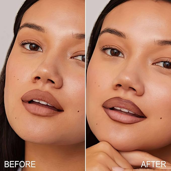 OETUIOW Lip Stain, Lip Gloss Lightweight Waterproof Stay on All Day, Smudge-proof Natural Finish, Vegan & Cruelty-Free, Stocking Stuffers for Teen Girls (Nude)