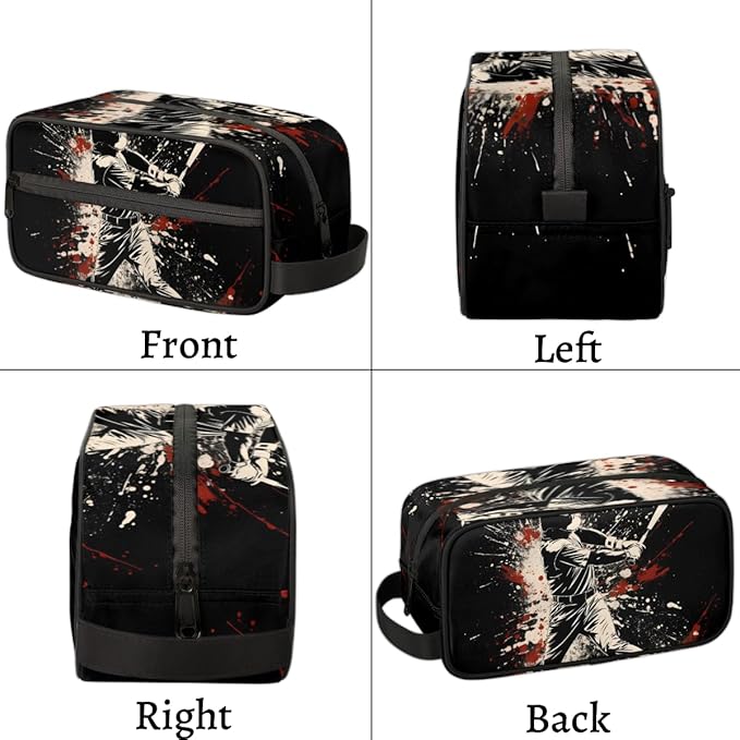 Baseball Player Boys Travel Toiletry Bag Waterproof Wash Bag Shower Shaving Bag Cosmetic Organizer Makeup Bag Portable Toiletries Accessories for Women Men Ball Theme